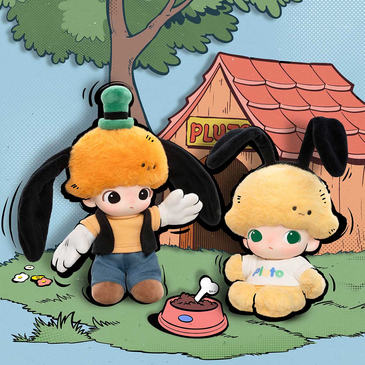 DIMOO WORLD × DISNEY Series-Vinyl Plush Keychain