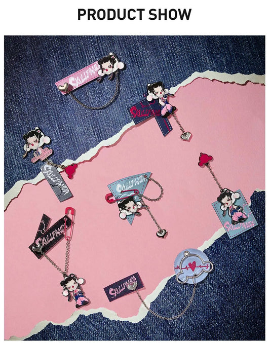 SkullPanda Cheers to Myself pins