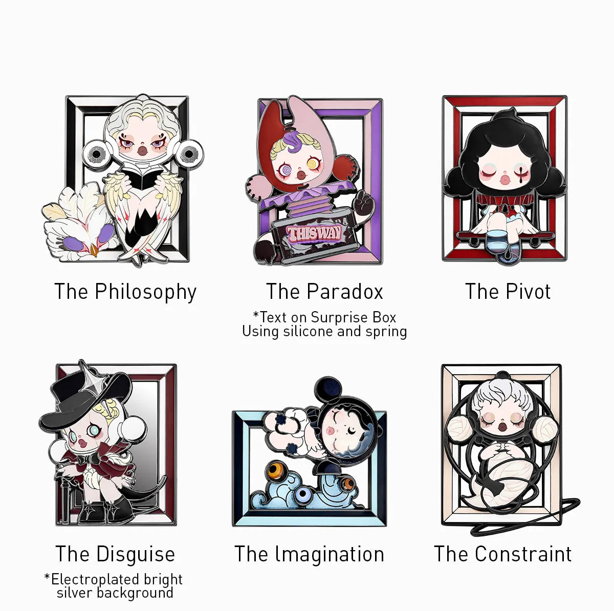 SKULLPANDA Image Of Reality Series-Badge – BlindBoxed