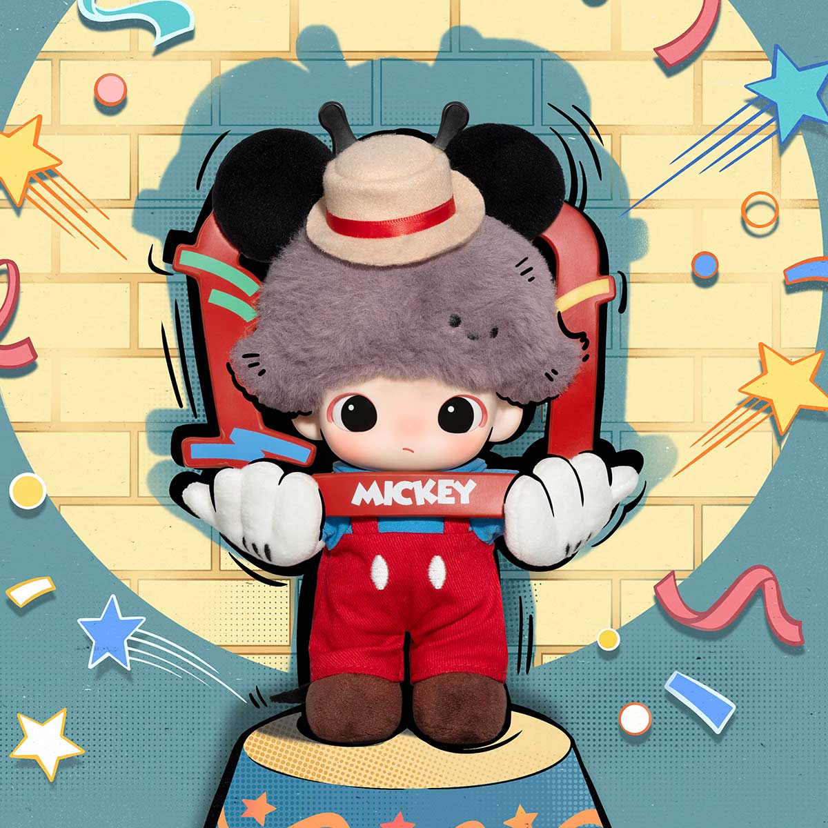 DIMOO WORLD × DISNEY Series-Vinyl Plush Keychain