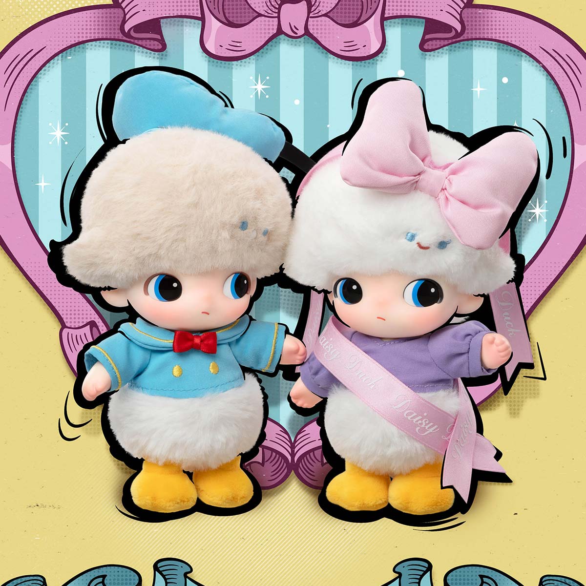 DIMOO WORLD × DISNEY Series-Vinyl Plush Keychain