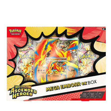 Ascended Heroes Mega Emboar ex box